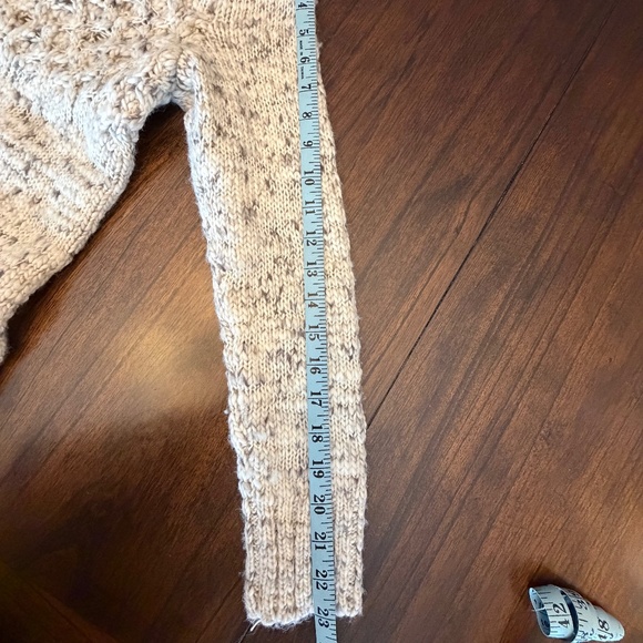 American Eagle Women's Oatmeal Chunk Knit Sweater Dress, Size Large - Picture 12 of 15